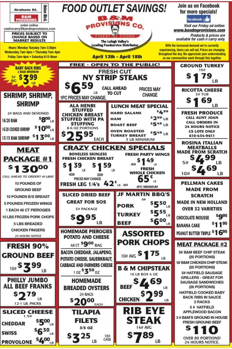 Weekly Specials